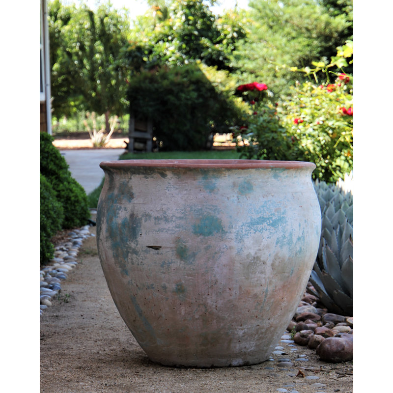 Pot de fleurs extra large en grès marocain - Intérieur/Extérieur
