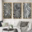 «Black White Opt Art In», 3 pièces sur toile-651817766-651817773