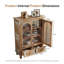 Armoire de cuisine avec 2 portes en verre et 2 tiroirs-129189881