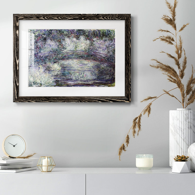 Pont japonais Japonilainen Silta par Monet, Noir, H 14 po x l 20 po x P 1,5 po
