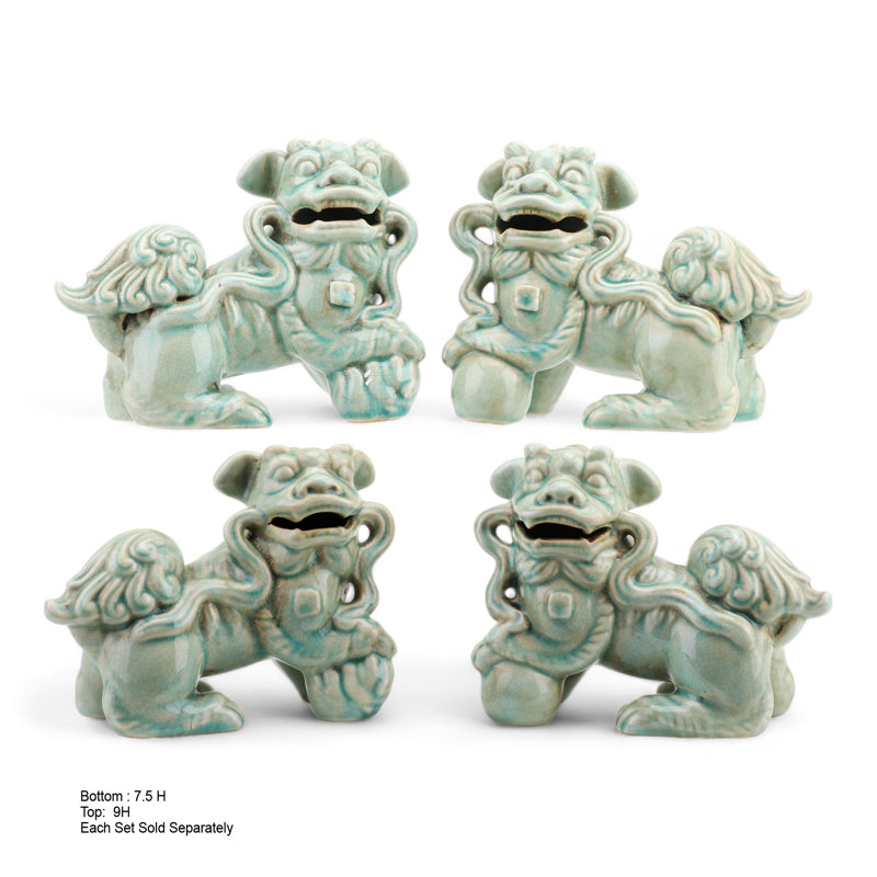 Porcelain Foo Dogs Pair