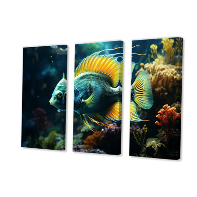 Art mural surréel de poissons sous-marins I