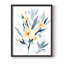 «Indigo & Blush Bouquet I», reproduction encadrée - bois massif-1794192088-1794194724