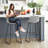Labria Upholstered Counter Stool with Metal Frame-1358592807