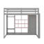  Lit mezzanine en bois avec garde-robe, tablettes de rangement et armoire-116489206-116489208