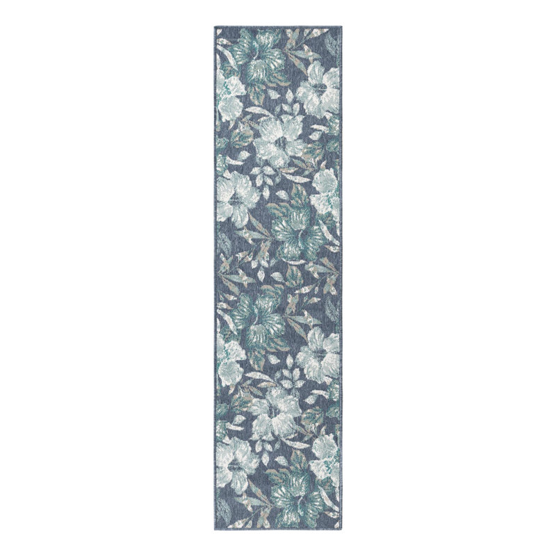 Briseida Floral Indoor / Outdoor Rug, Square 7'10"