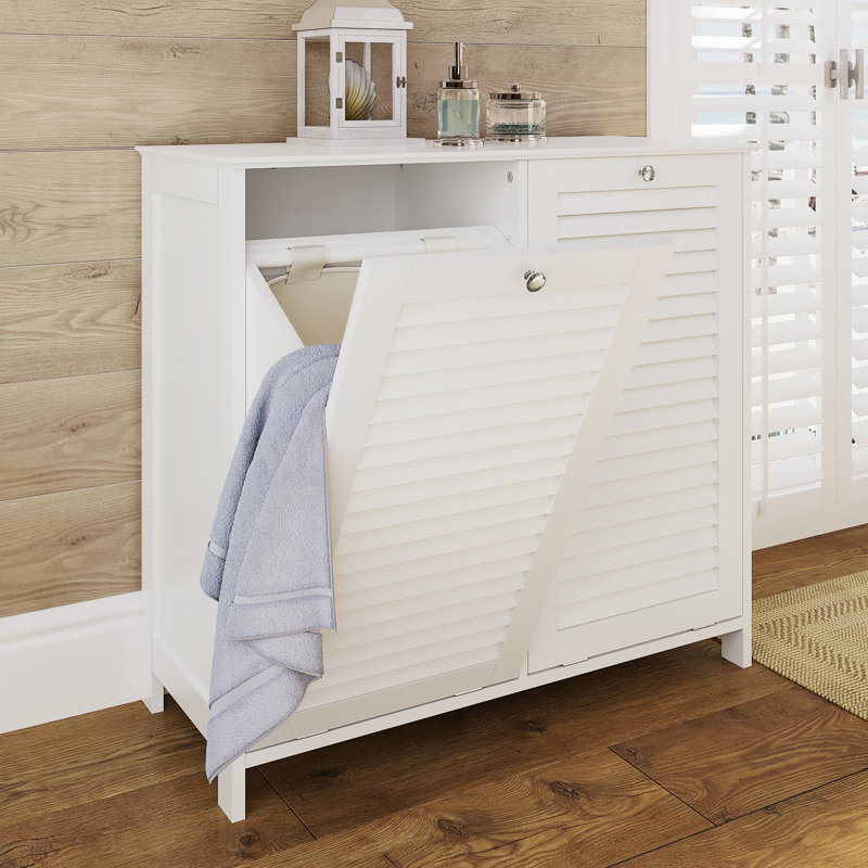 Ellsworth Wood Cabinet Laundry Hamper