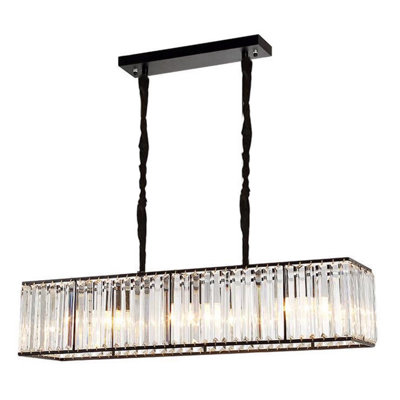Lustre européen en cristal clair