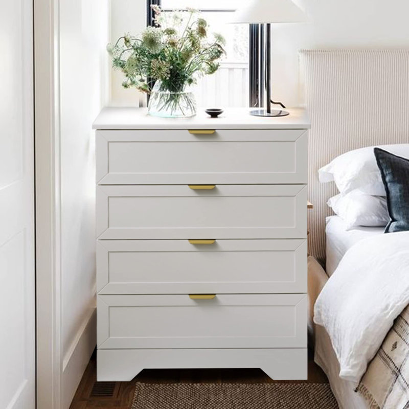 Commode à 4 tiroirs l 29,1 po Sophia-Mae, Blanc