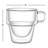 JoyJolt Stoiva Stackable Double Wall Espresso Glasses, 5oz.