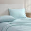 Ensemble de draps en coton percale bleu Martha Martha Skylands-115629691-115629694