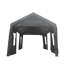 10 pi. L 20 pi. D Auvent de rangement en fer-100001186