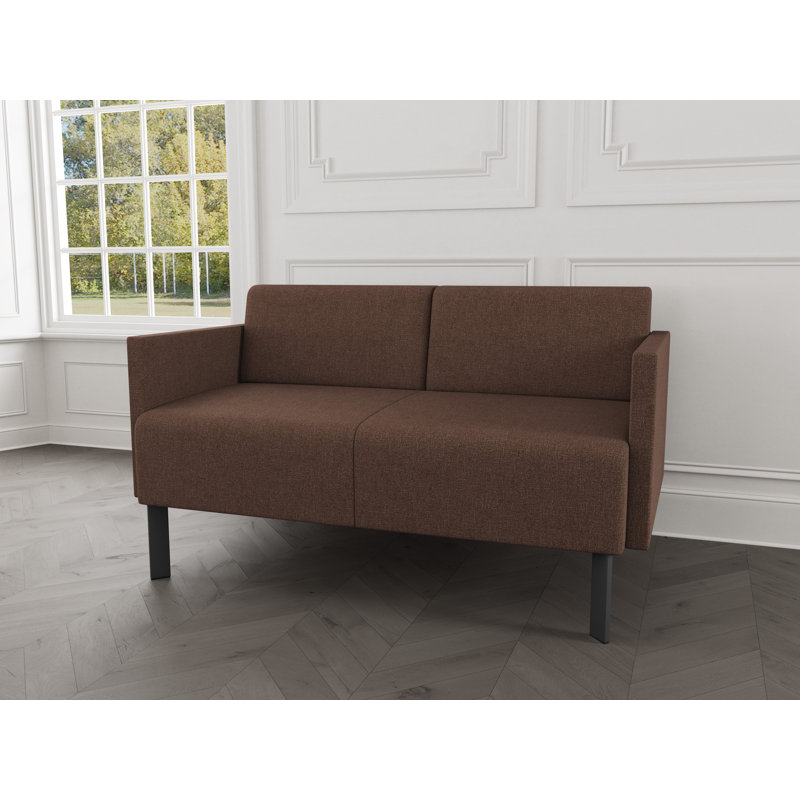 Causeuse de réception Luxe Lounge, Acier gris anthracite, Café Archetype