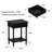 1-Shelf And 1-Drawer Nightstand With Elegent Design-1146154454