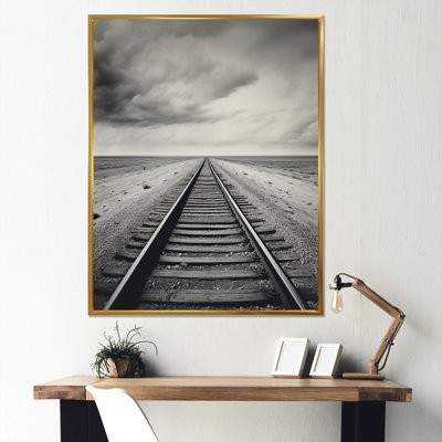 " Minimalism Wonderland Train Track Scenery "