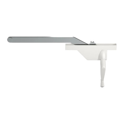  Single Arm Casement Operator Right Type 9" Arm Length Rear Mounting White Finish