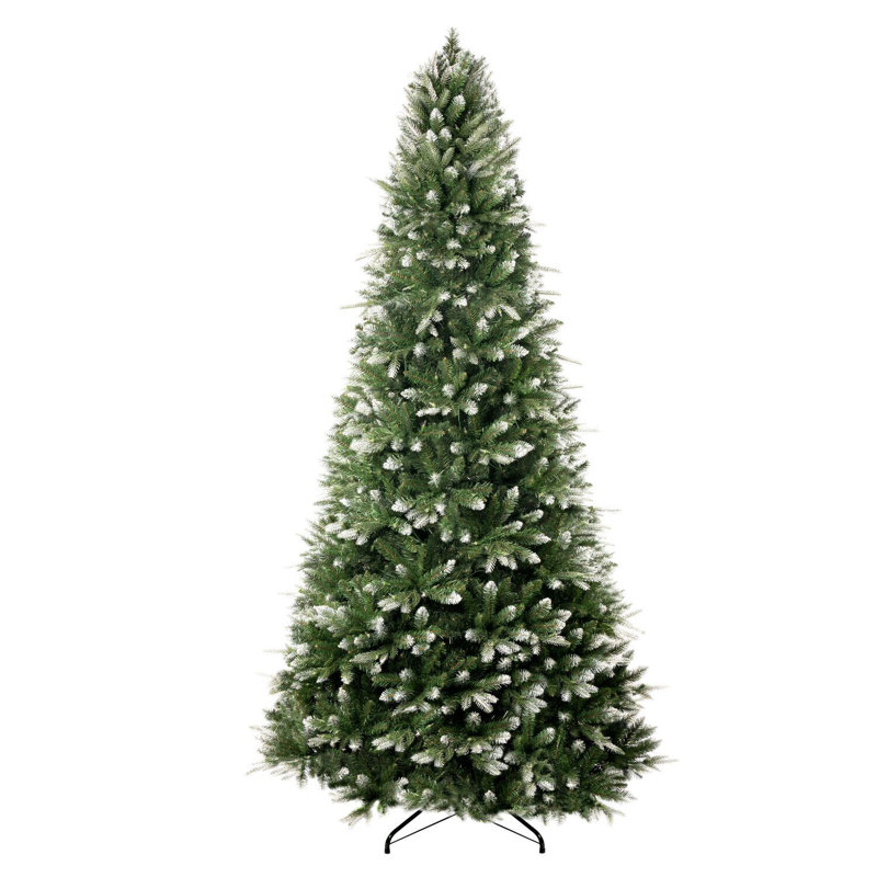 7.5 Ft Frosted Fir Pre-Lit Christmas Tree with Warm Lights