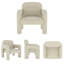 Chaises d'appoint rembourrées de 30 po de largeur avec accoudoirs en U-460969407