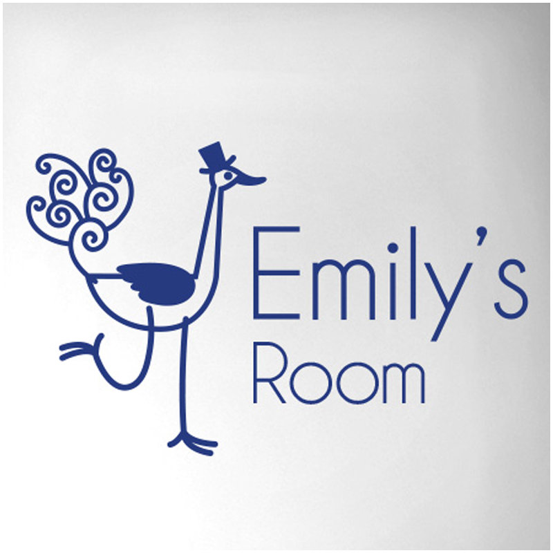 Animals Wall Decal, Dark Blue