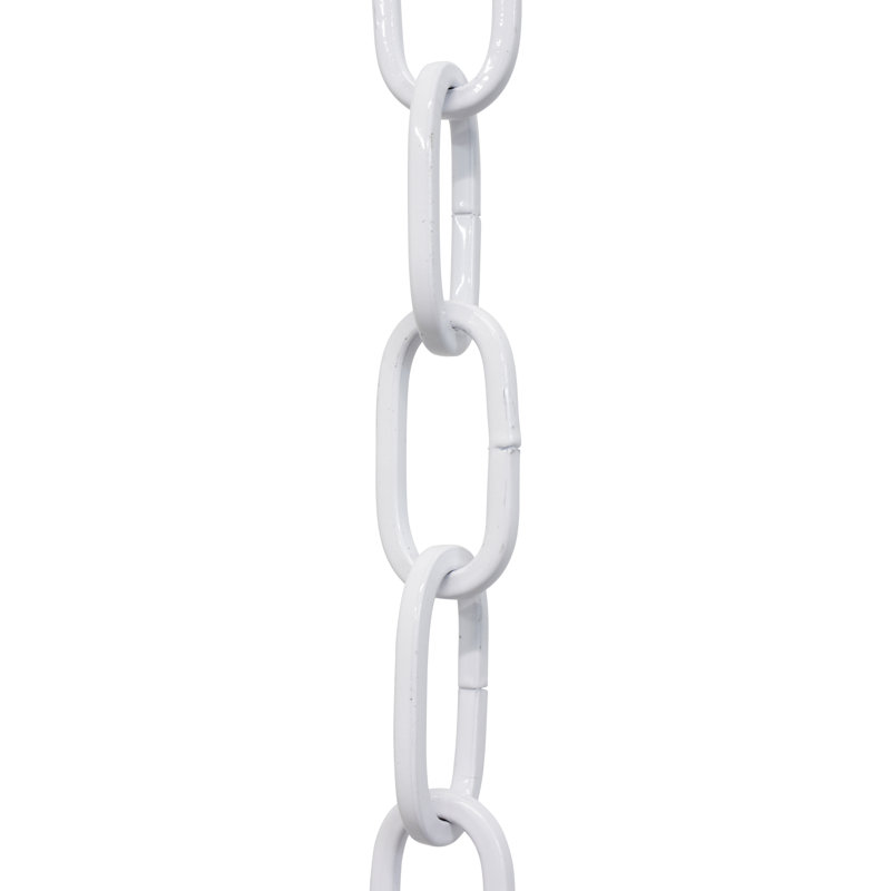 Chaîne de lustre décorative à maillons standard (10 pieds), Blanc