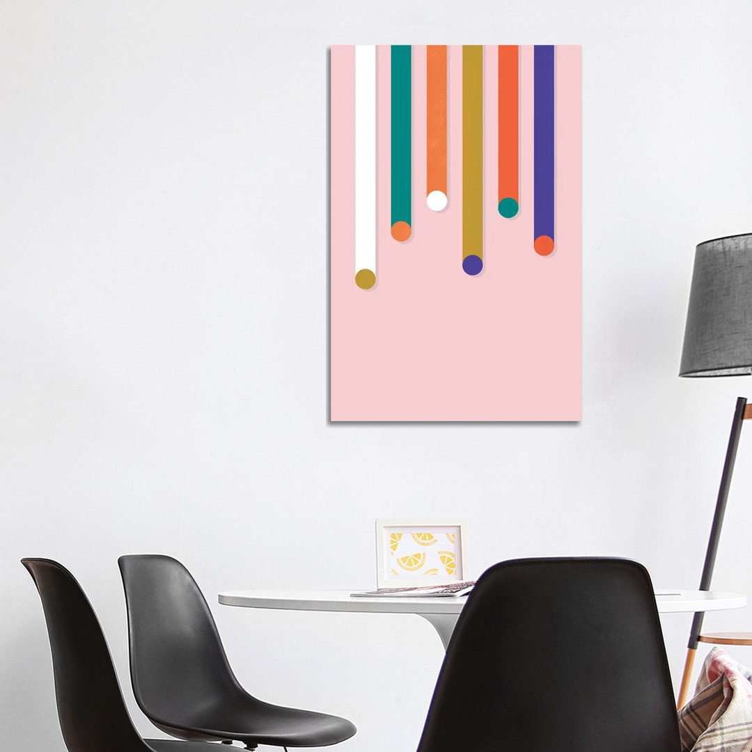 Colorful Dripping Shapes von Show Me Mars - Gallery-Wrapped Canvas Giclée on Canvas