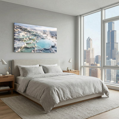 Art mural sur toile, "Steaming White"