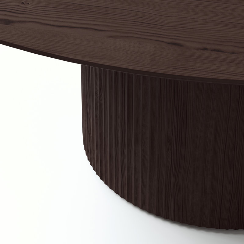 Modern Brazilian Round Dining Table, Brown