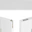 Porte double Slab - 1 panneau intérieur en MDF blanc de style shaker (poignée, loquet et goupille inclus, à peindre)-116642435