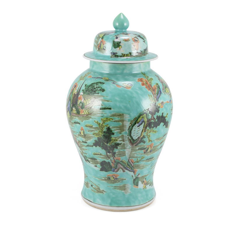Chinoiserie Handmade Jar
