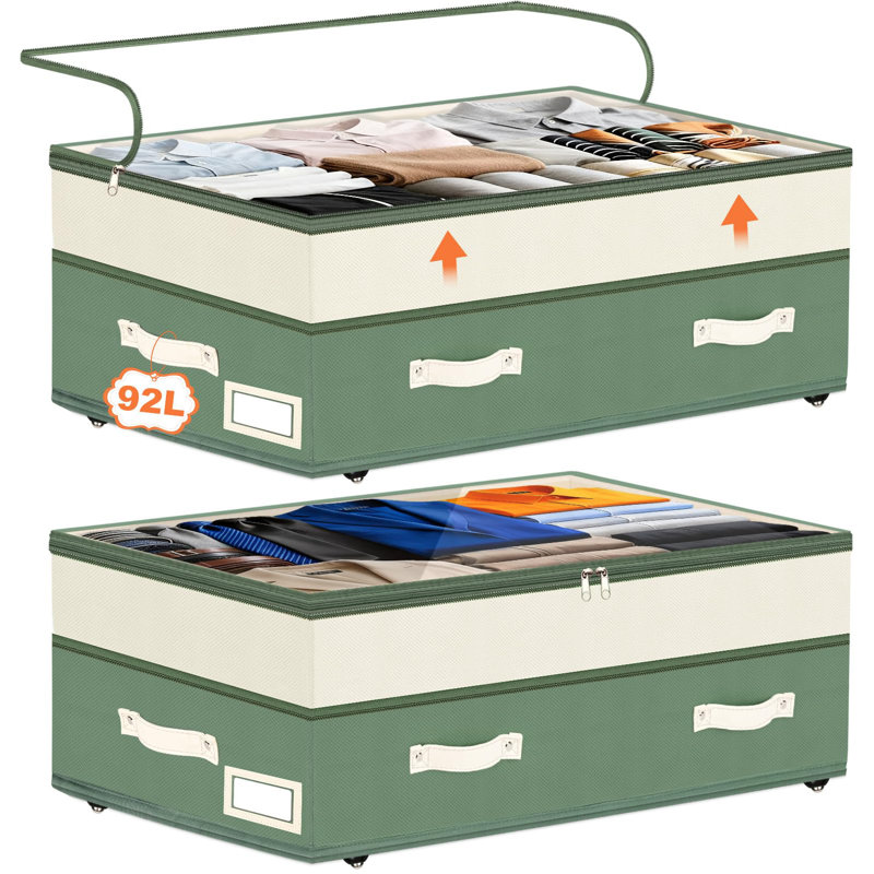 Rebrilliant Fabric Underbed Storage, Vert