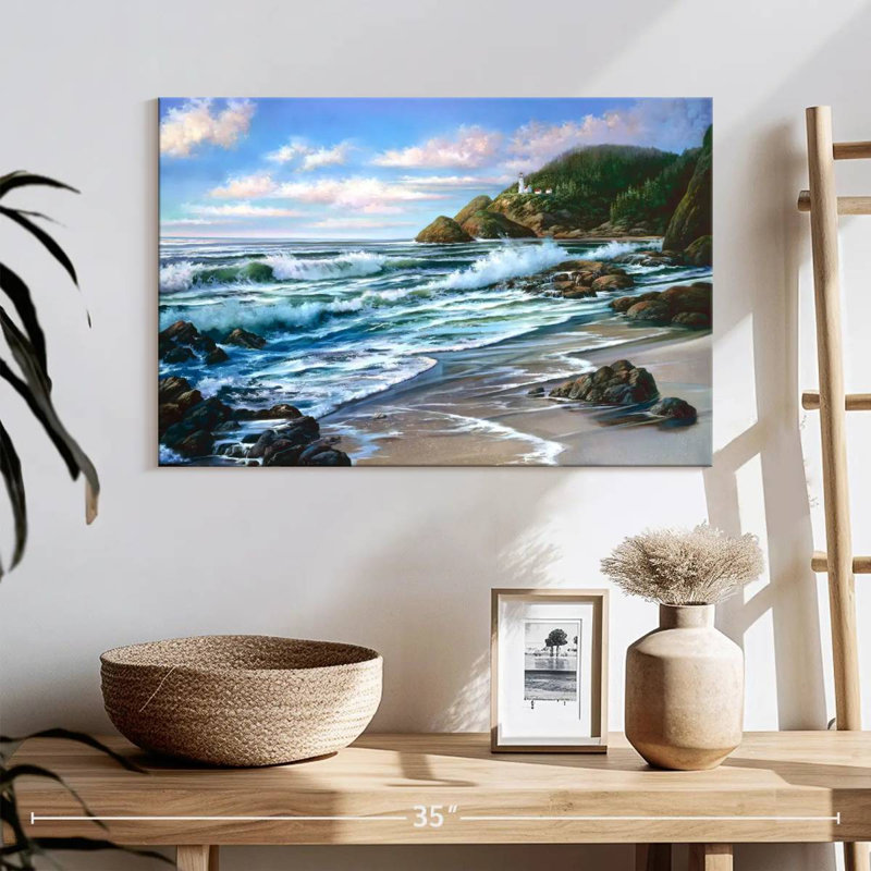 Gillard Coastal Heceta Head Lighthouse, 16" H x 24" W