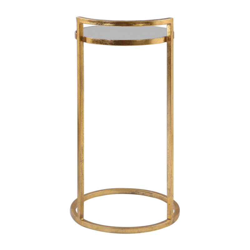 Penfold Mirrored Glass Top End Table