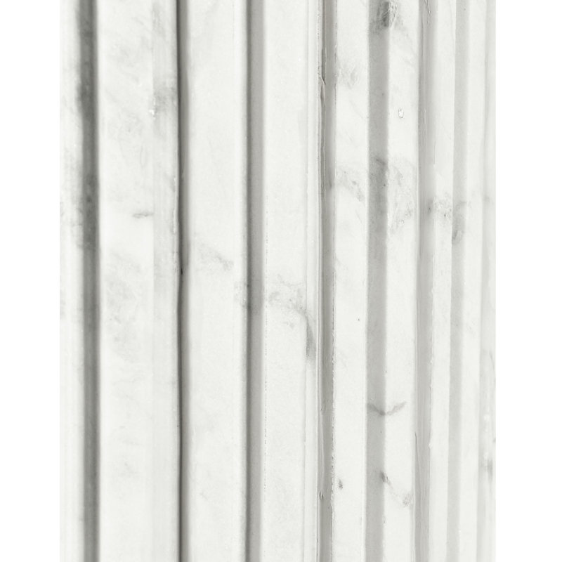 Table de salle à manger Jamary, Marbre blanc