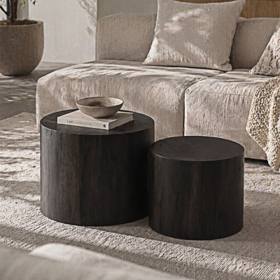 Ensemble de 2 tables basses gigognes