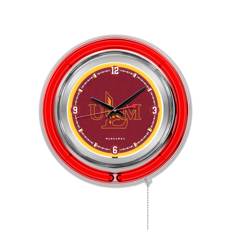 Horloge murale 15 po NCAA, Louisiane - Monroe