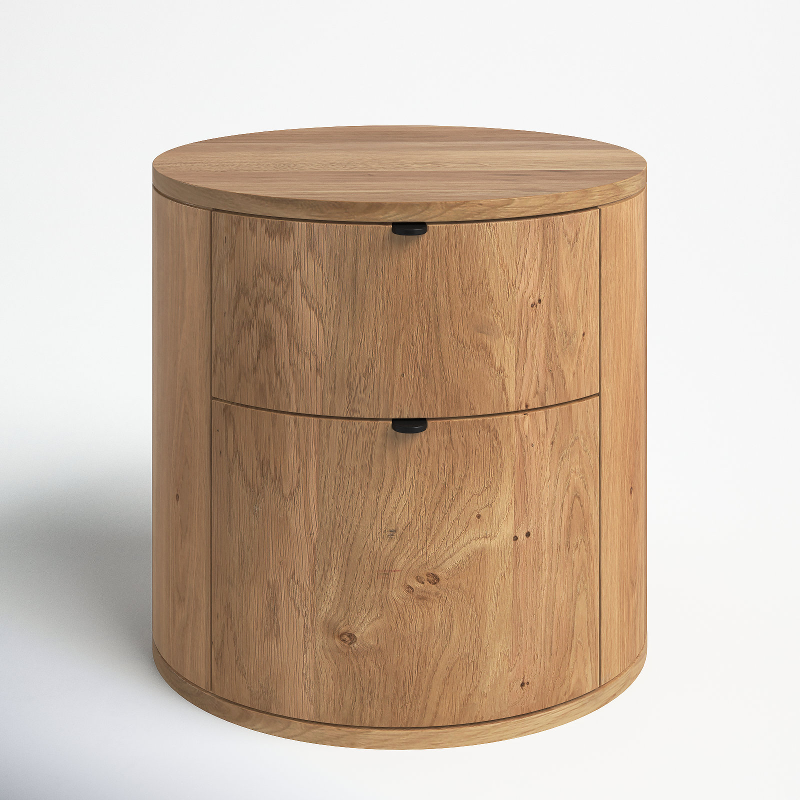 Element 2-Drawer Oak Nightstand, Natural