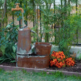 Outdoor Metal Weather Resistant Tabletop Fountain