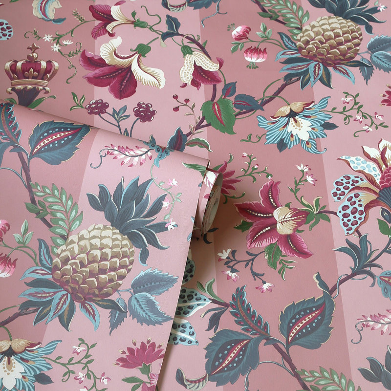 Papier peint Cornelia, Rose