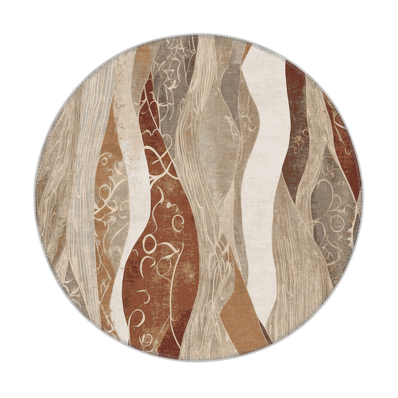 Soothing Crest Indoor And Outdoor Area Rug, Round 5'