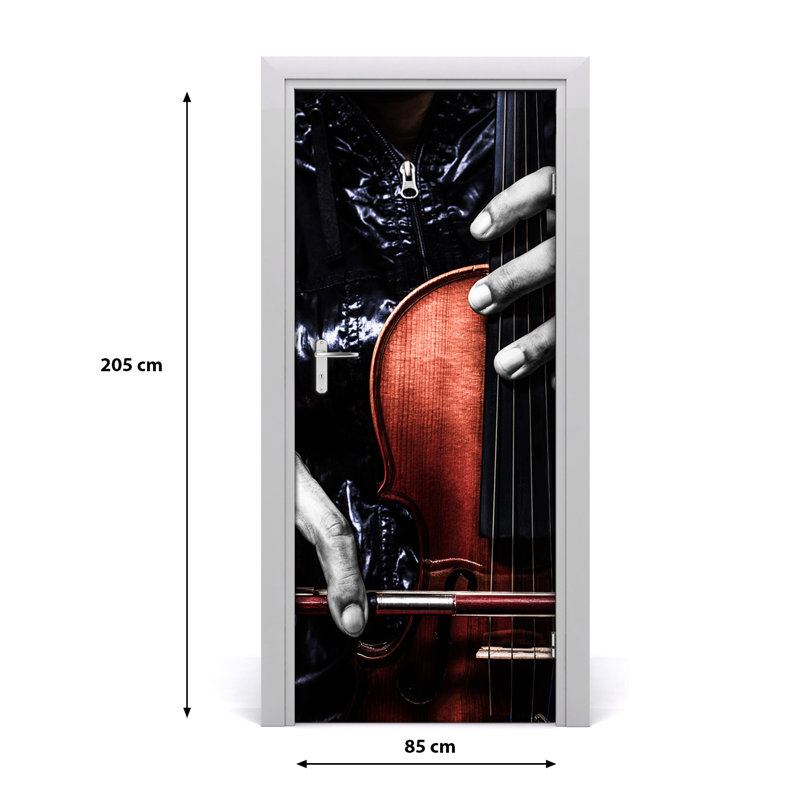 Violin Music Door Decal