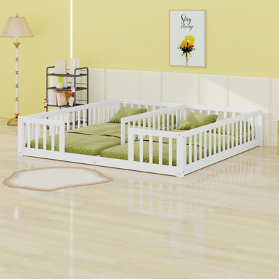 Double Floor Bed With Fence, Guardrails