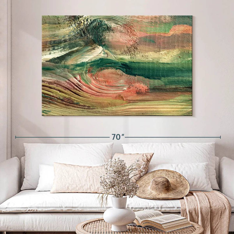 Avery Rustic Abstract, 34" H x 51" W