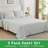 Gogreen 100% Cotton 3PC Deep Pocket Twin Sheet Set Fit 16", Breathable Super Soft Twin Size Sheet Set, Luxury Hotel Style Home Decor Twin Bed Sheet Set, Gift For Women, Men-117482963-117482953