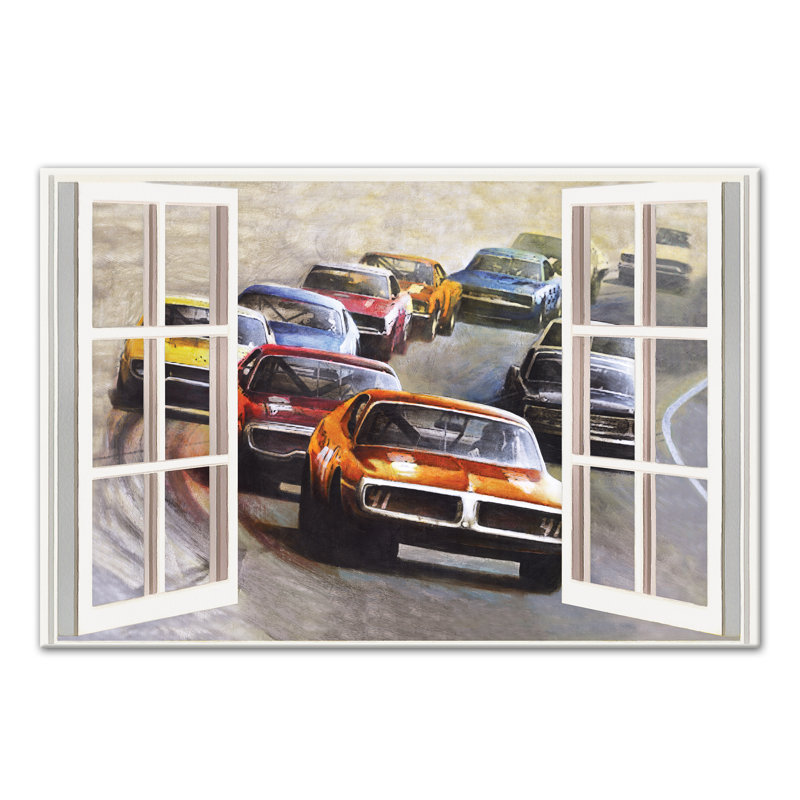 Toile de course pour fenêtre d’art Mccaskill, H 16 po x l 24 po x P 1,25 po