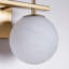 Luminaire de salle de bain ETL à 3 lumières en fer doré à intensité variable avec abat-jour rond en verre Lio-656782550-657584338