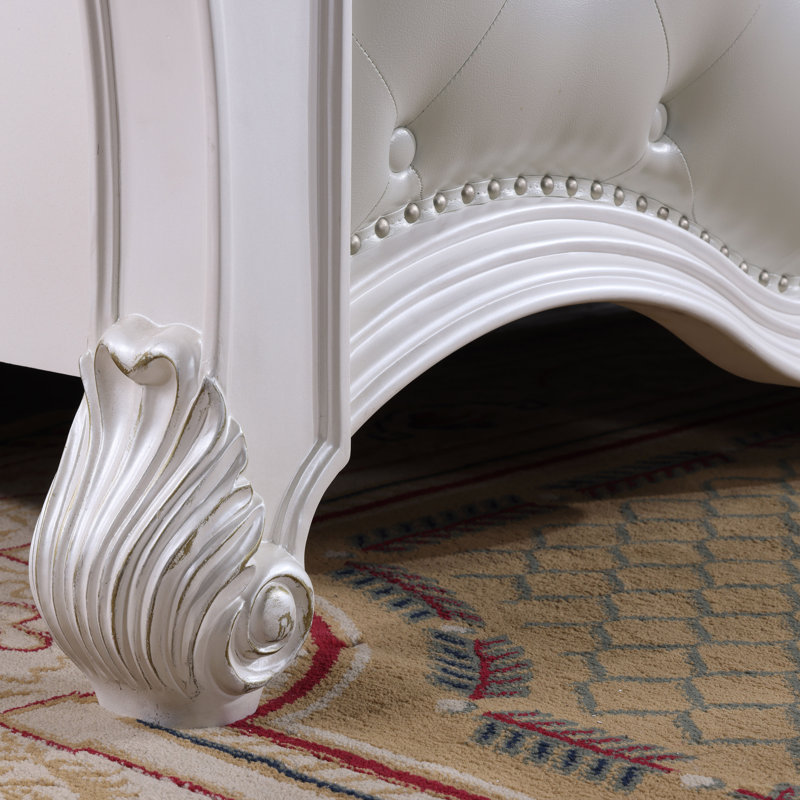 Lit Kama, Blanc / beige, Grand