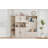 Multifunctional Left-Right Combination Hall Cabinet (Can Be Used Separately) With Storage And 4 Hooks, Storage Cabinet/ Hall Tree 2 In 1 For Living Room, Kitchen And Hallway-1492761192