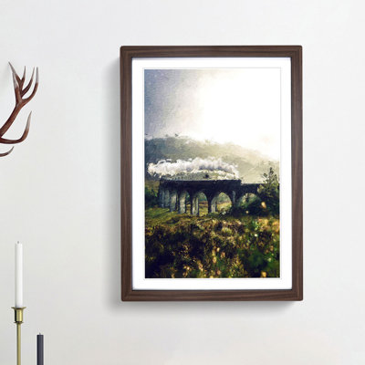 Steam Train over Glenfinnan Viaduct - Framed Print