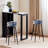 Regal Baroque Flourish Victorian Pattern - Damask Bar Stools Set Of 2