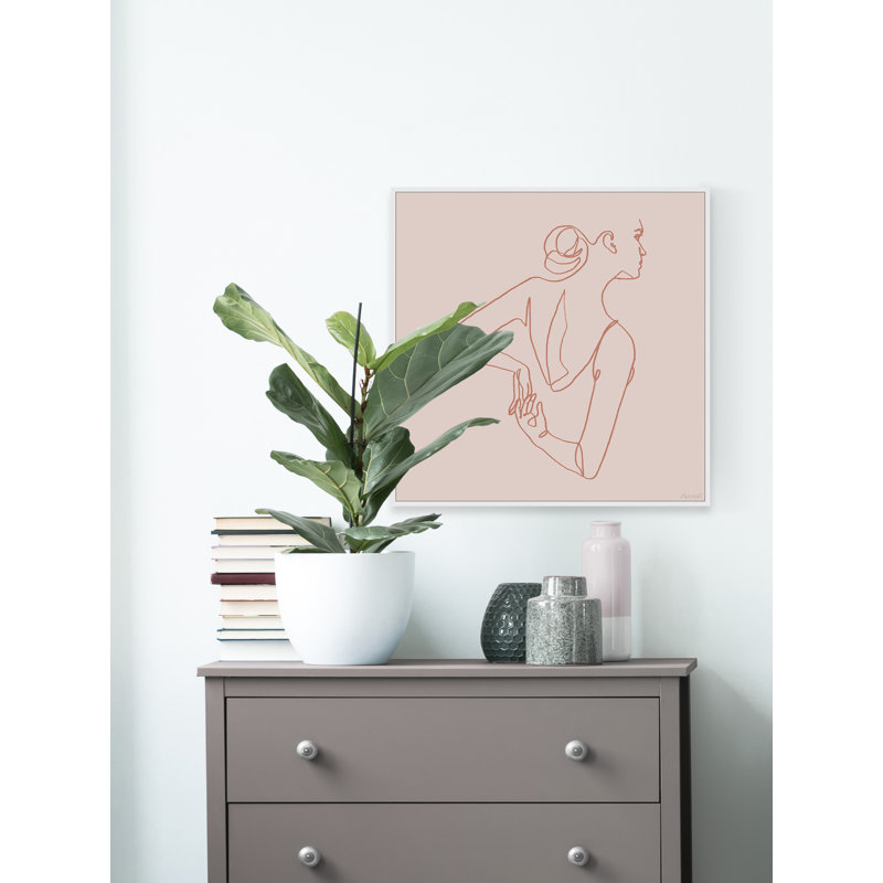 Undress - Painting on Canvas, 81cm H x 81cm W x 3.81cm D